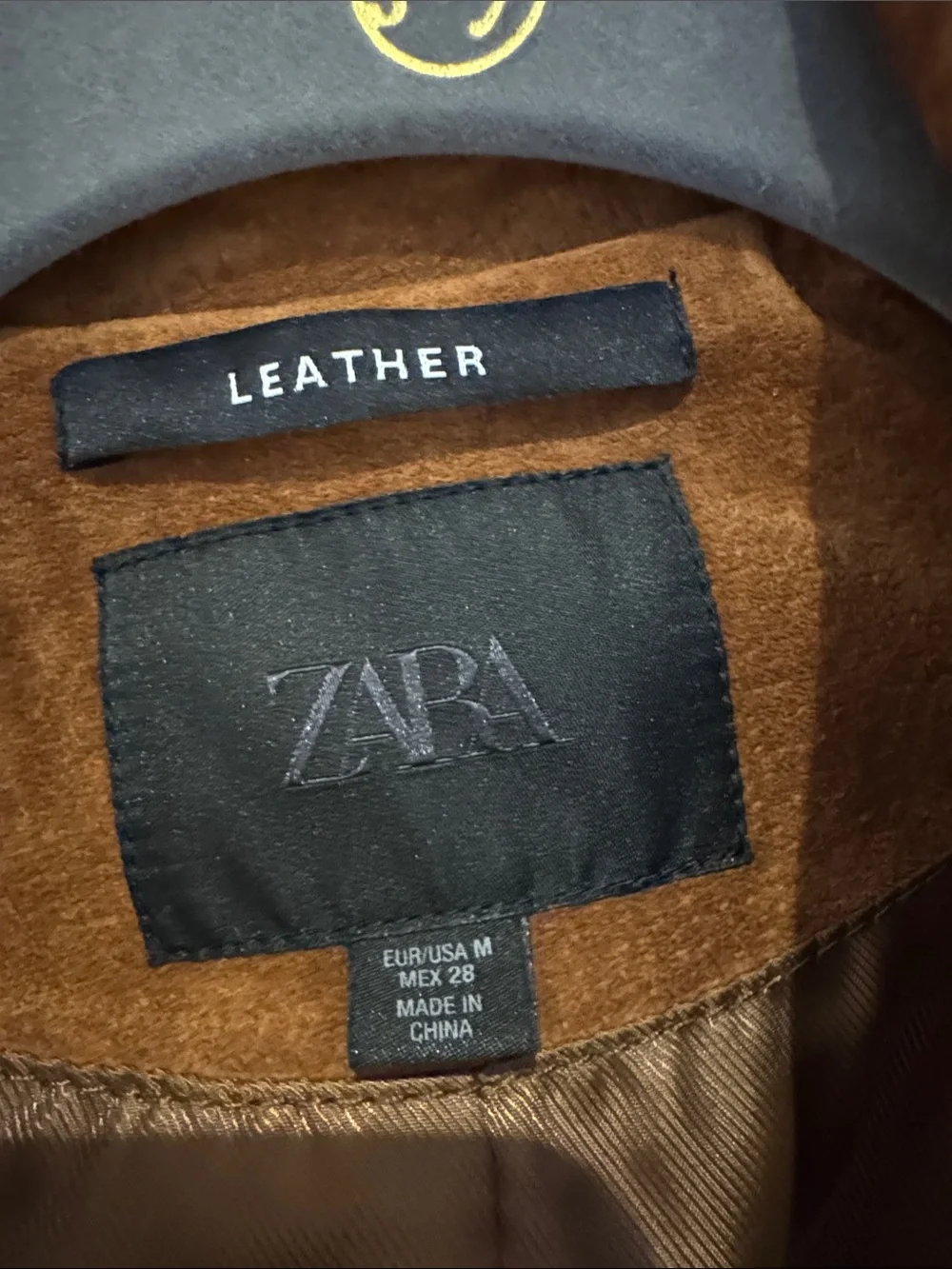 Zara Brown Suede Bomber Jacket - Picture 3 of 4